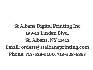 Printing Business; Services to consider.