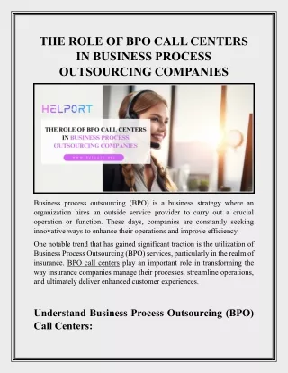 Efficient BPO Solutions for Seamless Operations