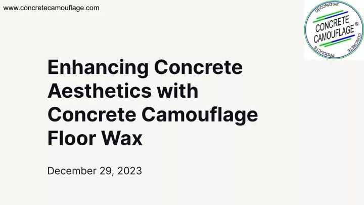 www concretecamouflage com