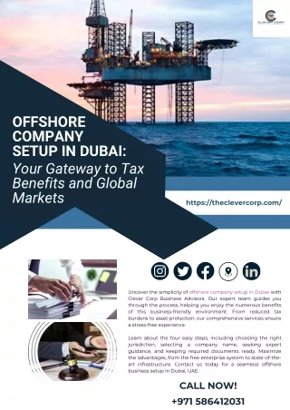 Offshore Company Setup In Dubai Your Gateway to Tax Benefits and Global Markets
