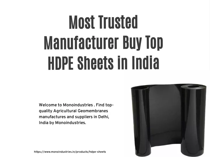 most trusted manufacturer buy top hdpe sheets