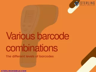 Various barcode combinations