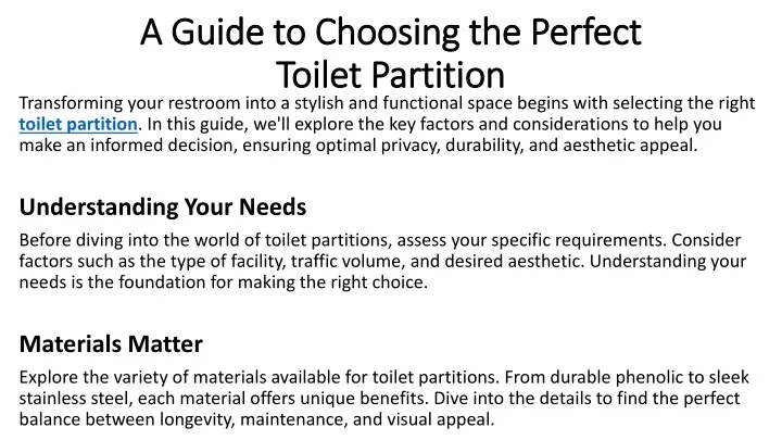 a guide to choosing the perfect a guide