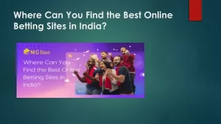 Where Can You Find the Best Online Betting Sites in India