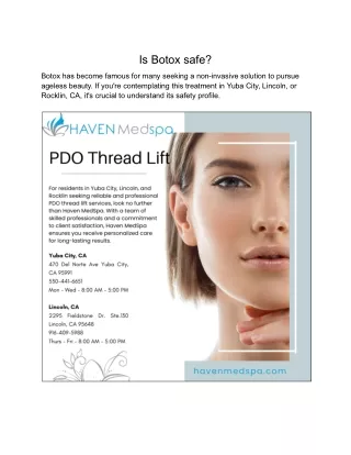 is botox safe