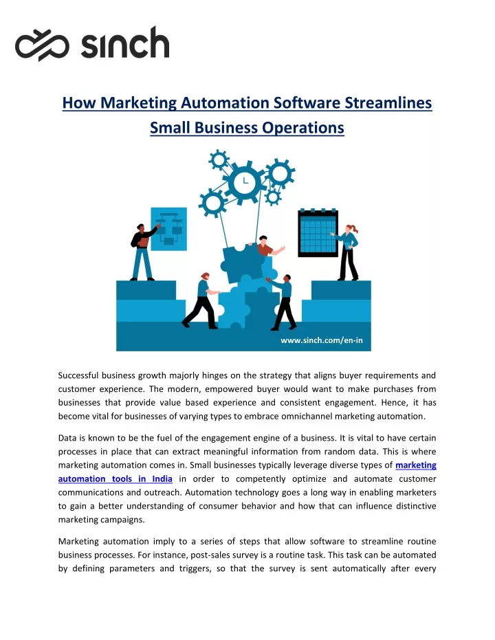 how marketing automation software streamlines