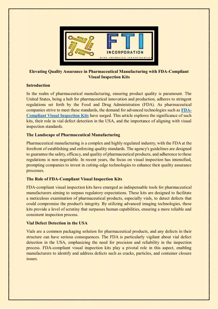 elevating quality assurance in pharmaceutical