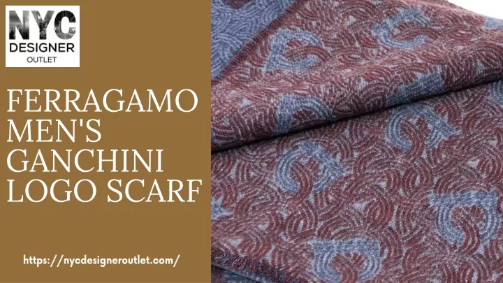 ferragamo men s ganchini logo scarf