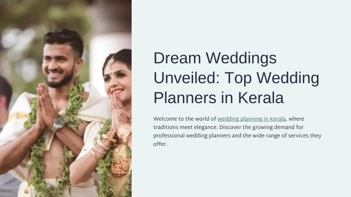 dream weddings unveiled top wedding planners