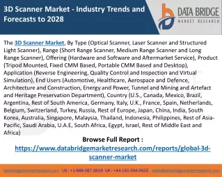 3d scanner market industry trends and forecasts