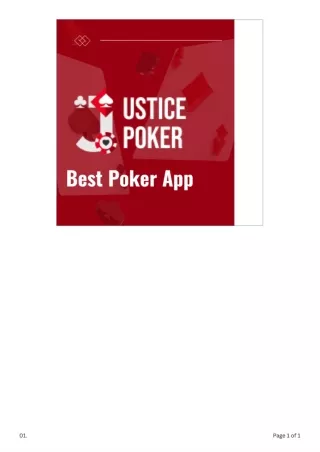 01.India's only Poker App with 100% real users - Justice poker