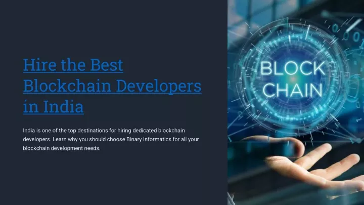 hire the best blockchain developers in india