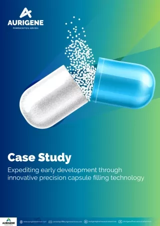 Expediting Early Development Through Innovative Precision Capsule Filling Technology