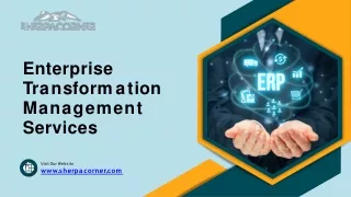 Enterprise Transformation Management Services