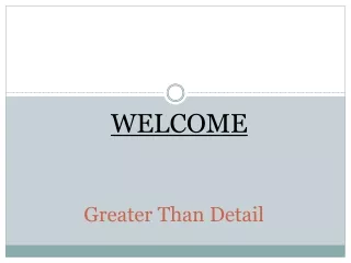 greater than detail