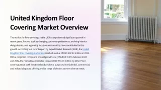 United Kingdom Floor Covering Market Size, Share, Trends & Report 2024-2032