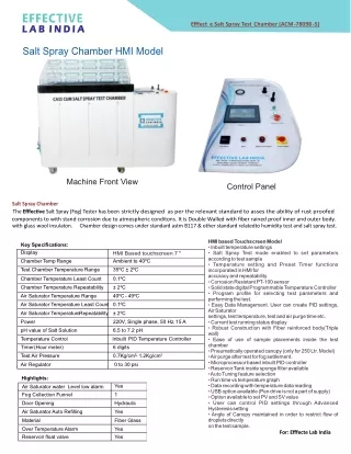 A Comprehensive Guide to Salt Spray Test Chambers