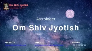 The Best Astrologer For Love Problem-Om Shiv Jyotish