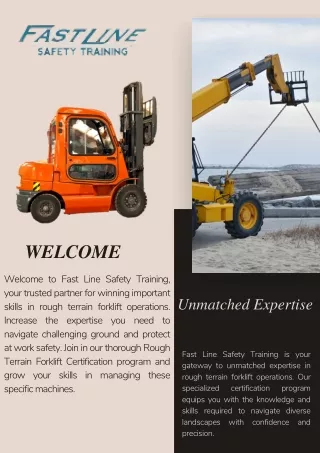 Fast Line Safety Training | Certified Rough Terrain Forklift Training