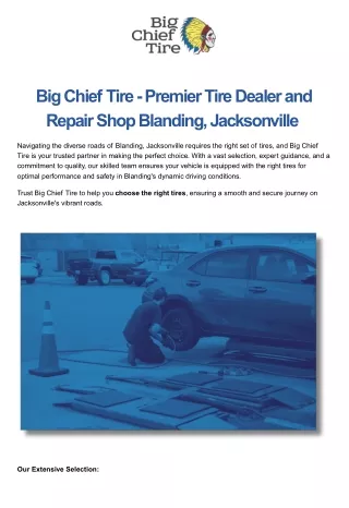 Premier Tire Dealer and Repair Shop Blanding, Jacksonville