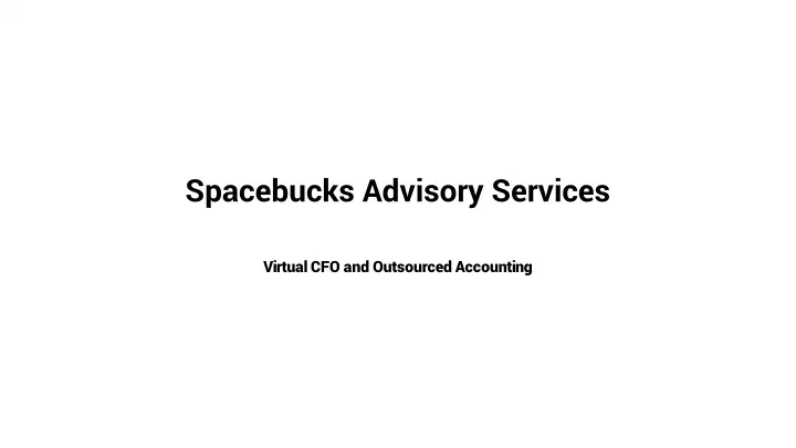 spacebucks advisory services