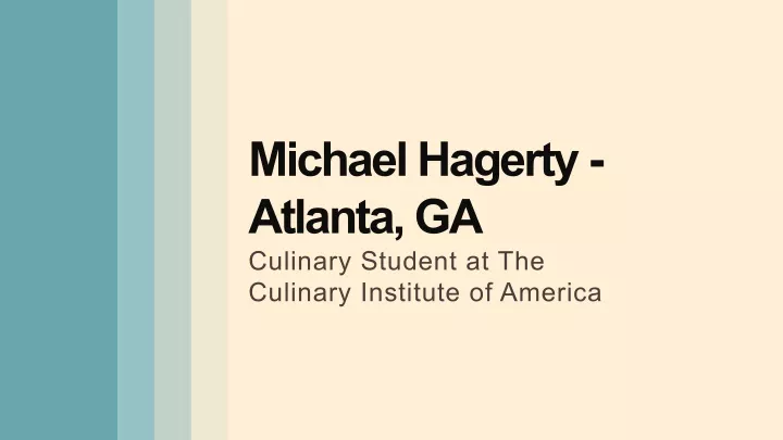 michael hagerty atlanta ga culinary student