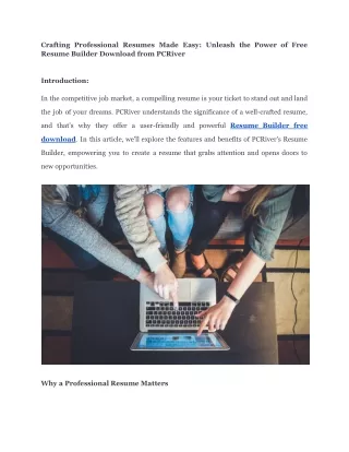 crafting professional resumes made easy unleash