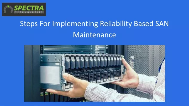 steps for implementing reliability based