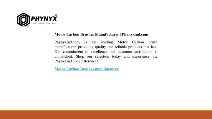 motor carbon brushes manufacturer phynyxind com