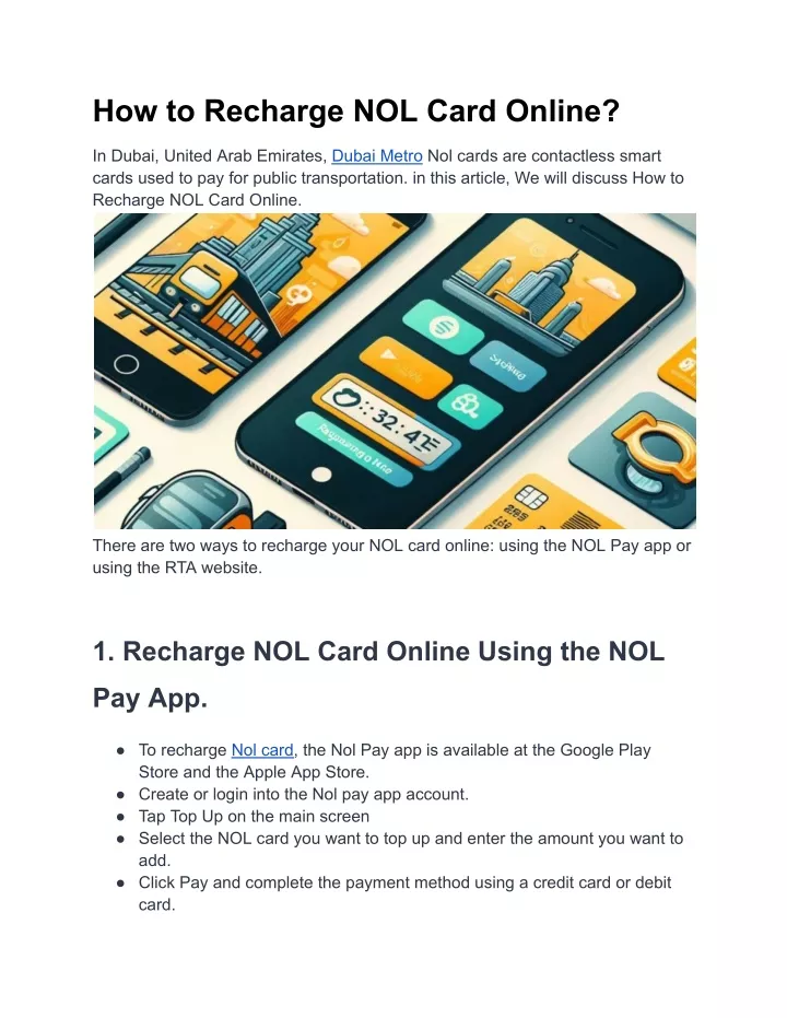 how to recharge nol card online