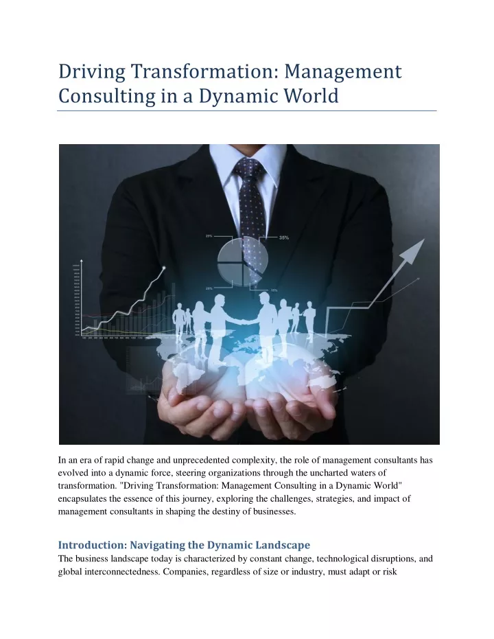 driving transformation management consulting