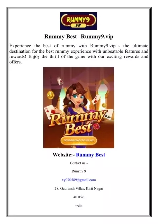 Rummy Best  Rummy9.vip