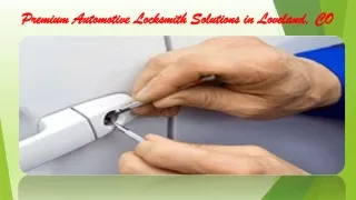 Premium Automotive Locksmith Solutions in Loveland, CO