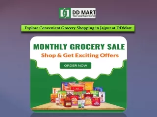 Explore Convenient Grocery Shopping in Jajpur at DDMart