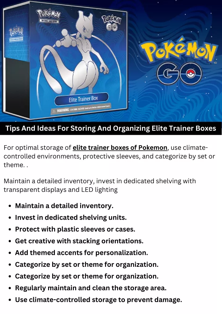 tips and ideas for storing and organizing elite