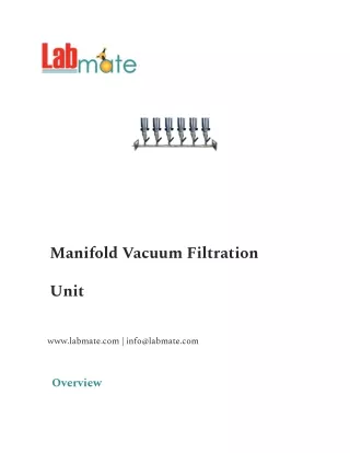 manifold vacuum filtration
