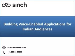 Building Voice-Enabled Applications for Indian Audiences