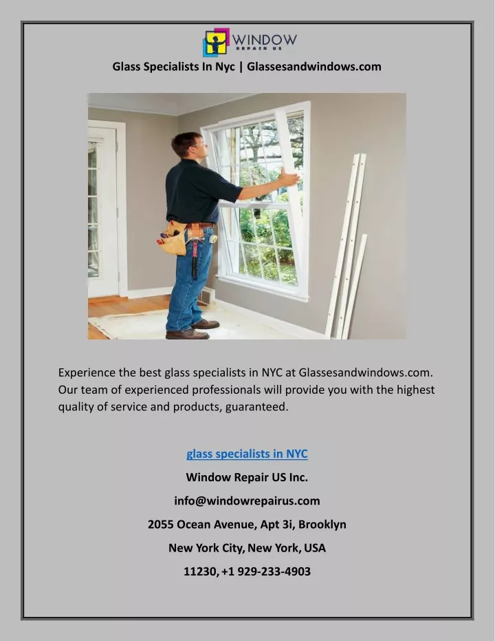 glass specialists in nyc glassesandwindows com