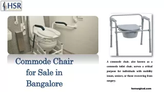 Commode Chair for Sale in Bangalore