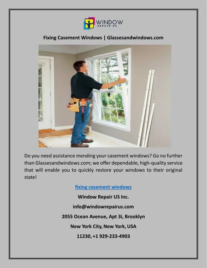 fixing casement windows glassesandwindows com