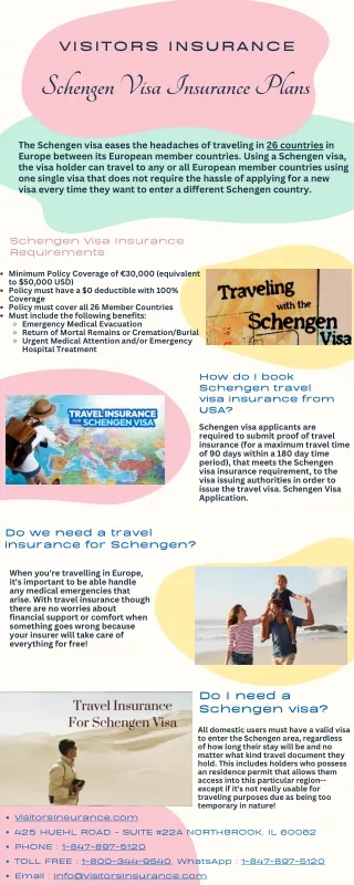 Schengen Visa Insurance Plans