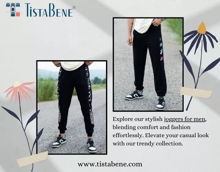 explore our stylish joggers for men blending