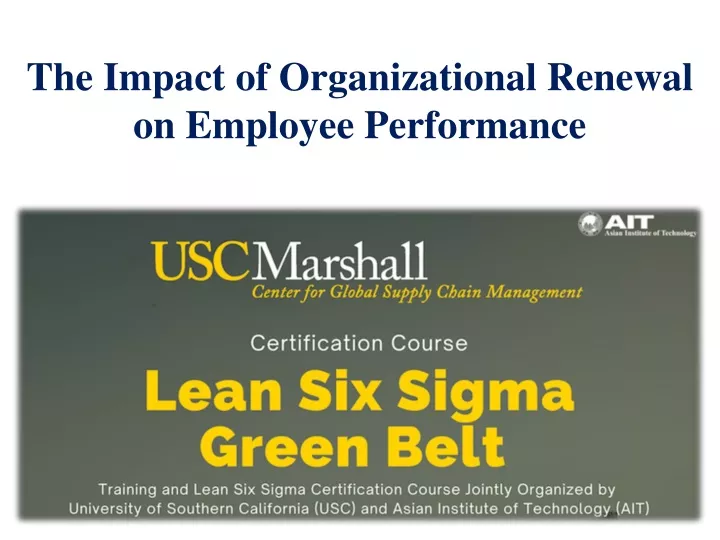 the impact of organizational renewal on employee