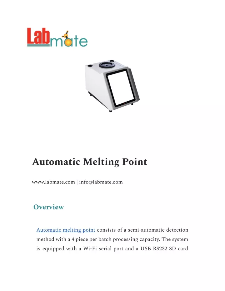 automatic melting point