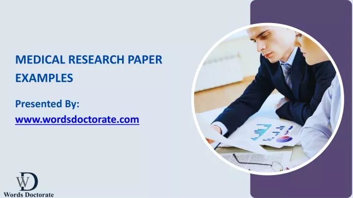 medical research paper examples