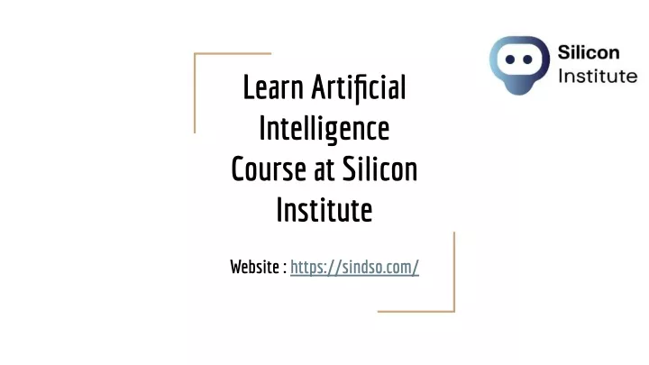 learn artificial intelligence course at silicon