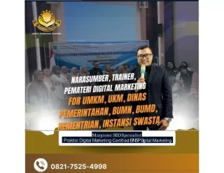 0821.7525.4998| Trainer Digital Marketing Belitung Margiono SEO