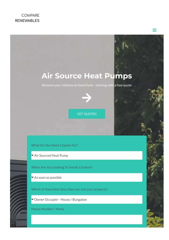 air source heat pumps