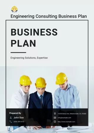 engineering consulting business plan