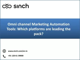 Omni channel Marketing Automation Tools Which platforms are leading the pack